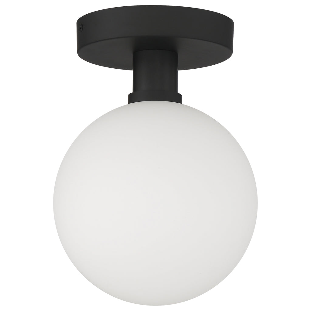 Michelle LED Semi Flush, Matte Black