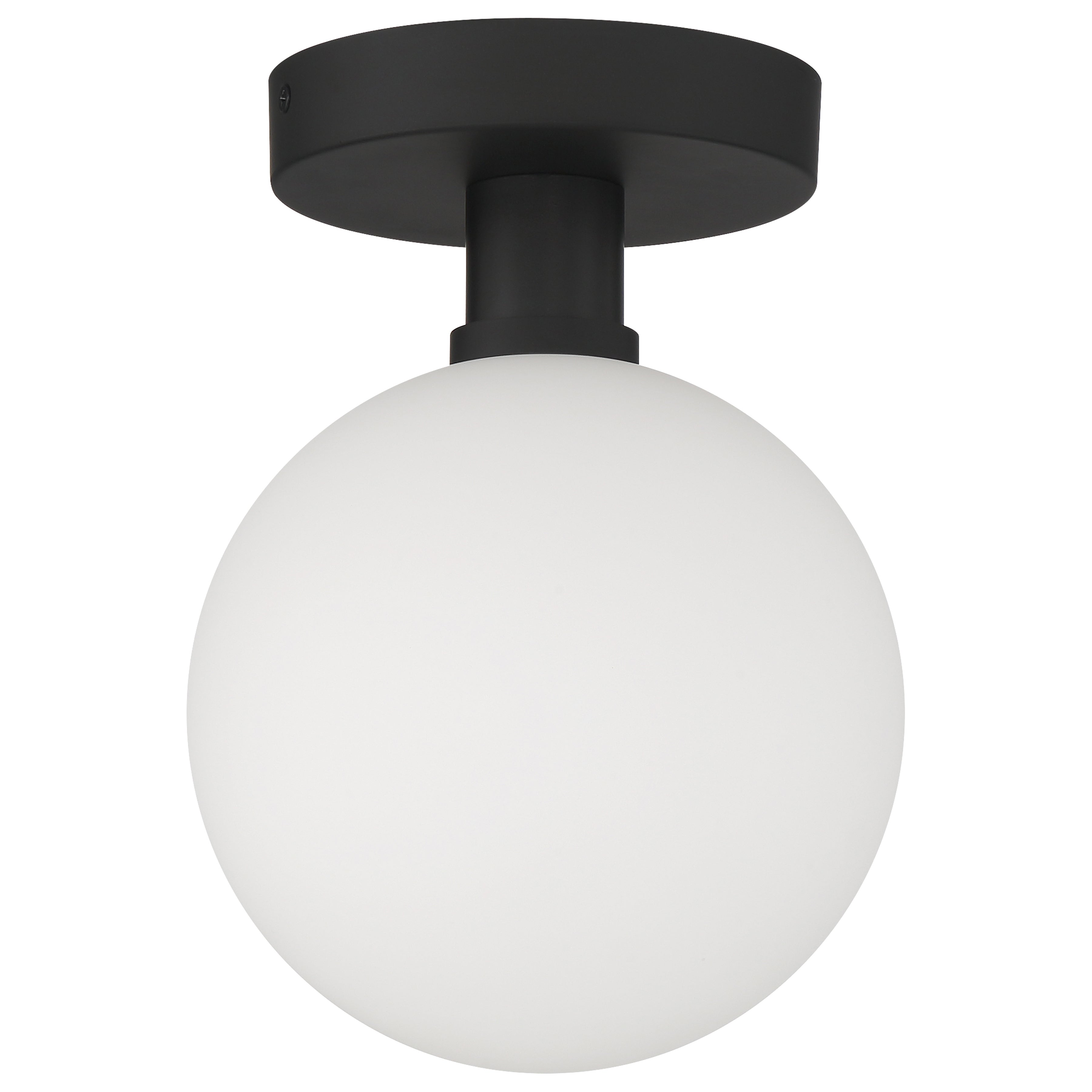 Michelle LED Semi Flush, Matte Black