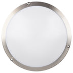 Solero II LED Flush Mount, Brushed Steel / 12" / 3000K