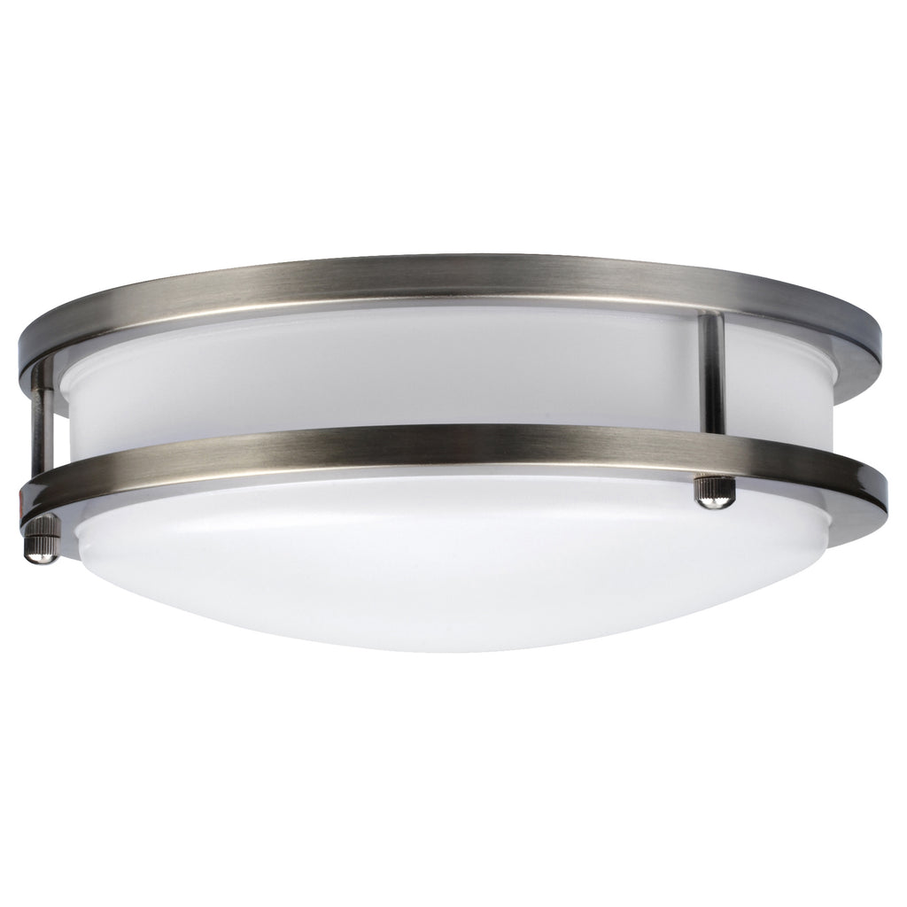 Solero II LED Flush Mount, Brushed Steel / 12" / 3000K