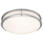 Solero II LED Flush Mount, Brushed Steel / 12" / 3000K