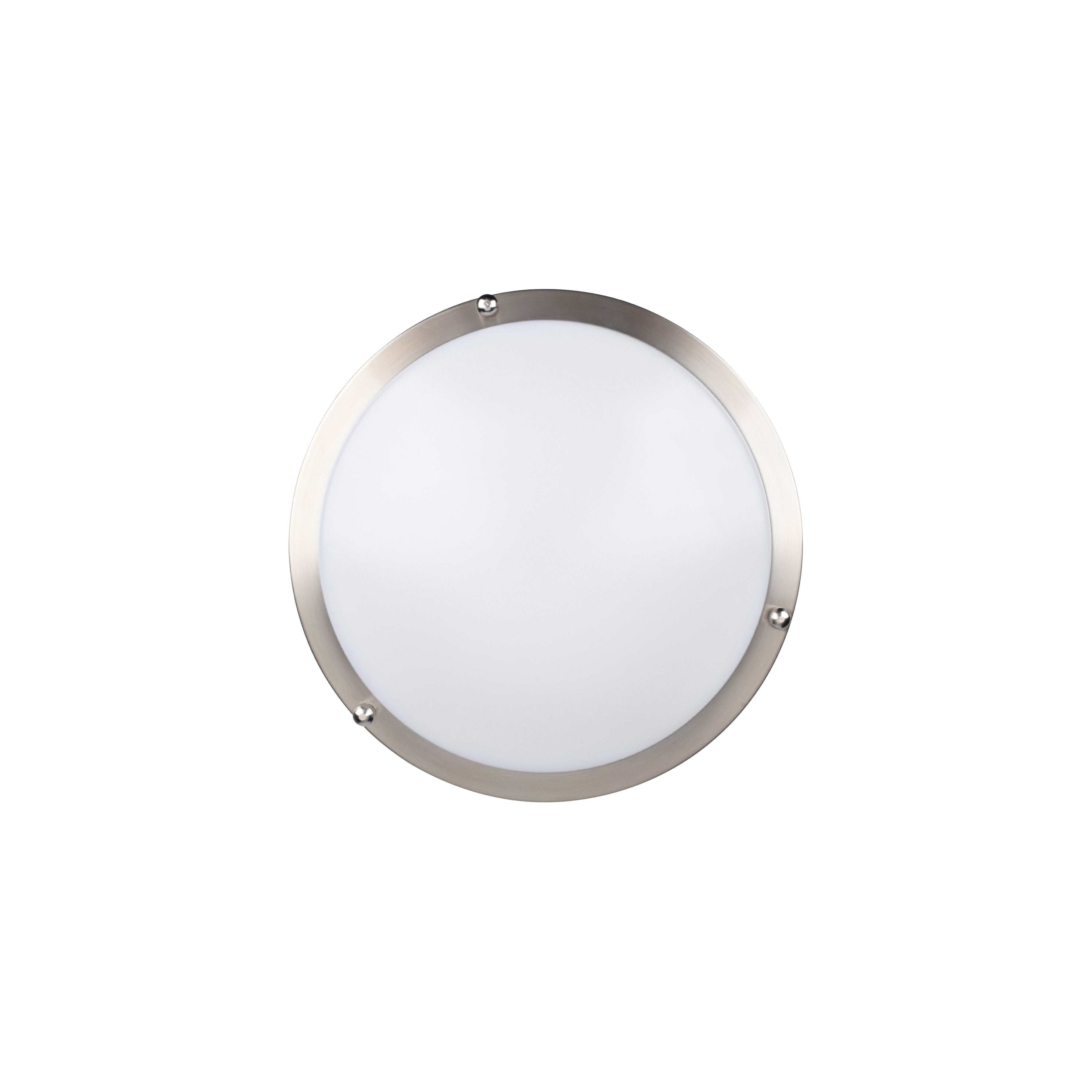 Solero II LED Flush Mount, Brushed Steel / 12"