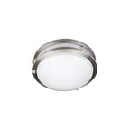 Solero II LED Flush Mount, Brushed Steel / 12"