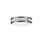 Solero II LED Flush Mount, Brushed Steel / 14"