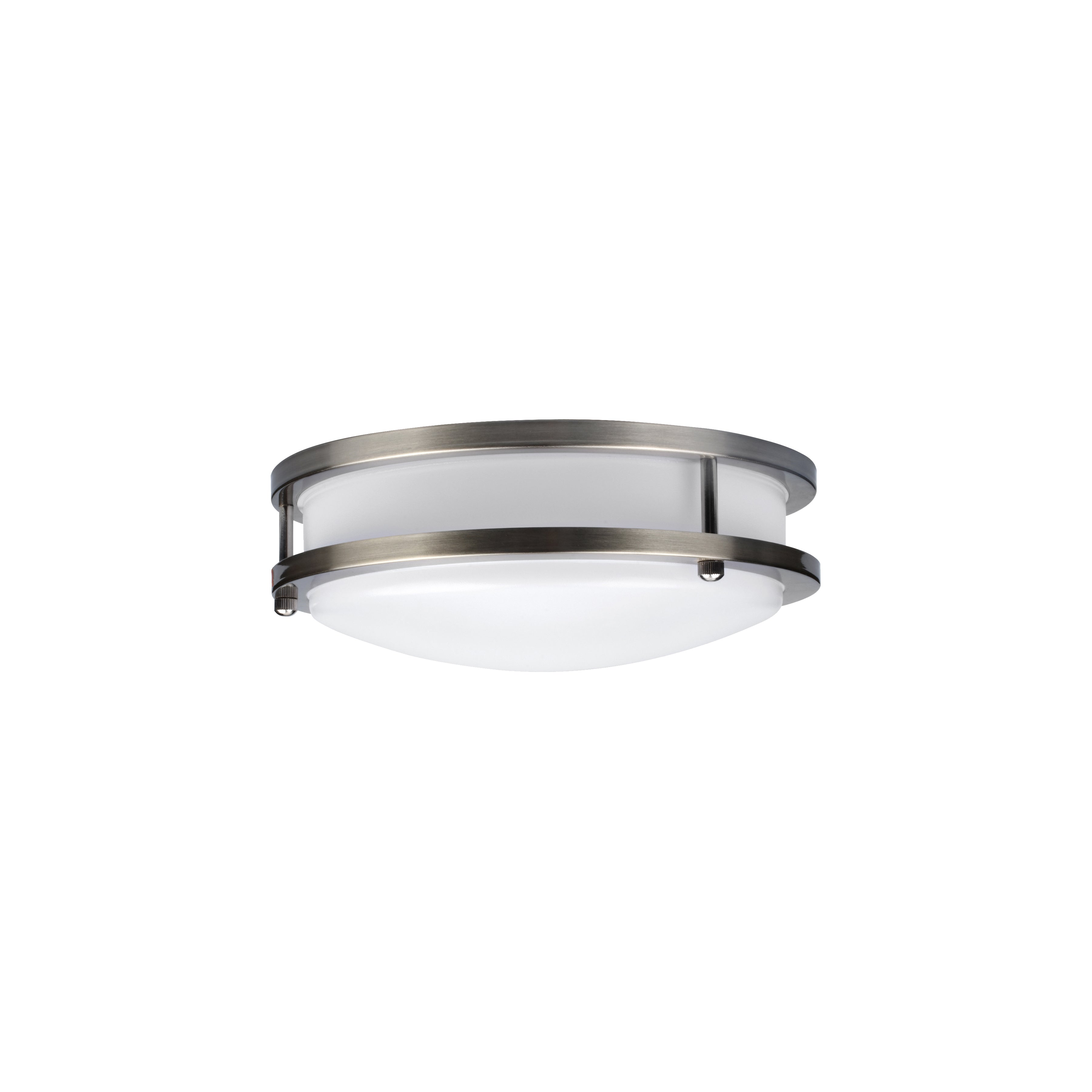 Solero II LED Flush Mount, Brushed Steel / 14"