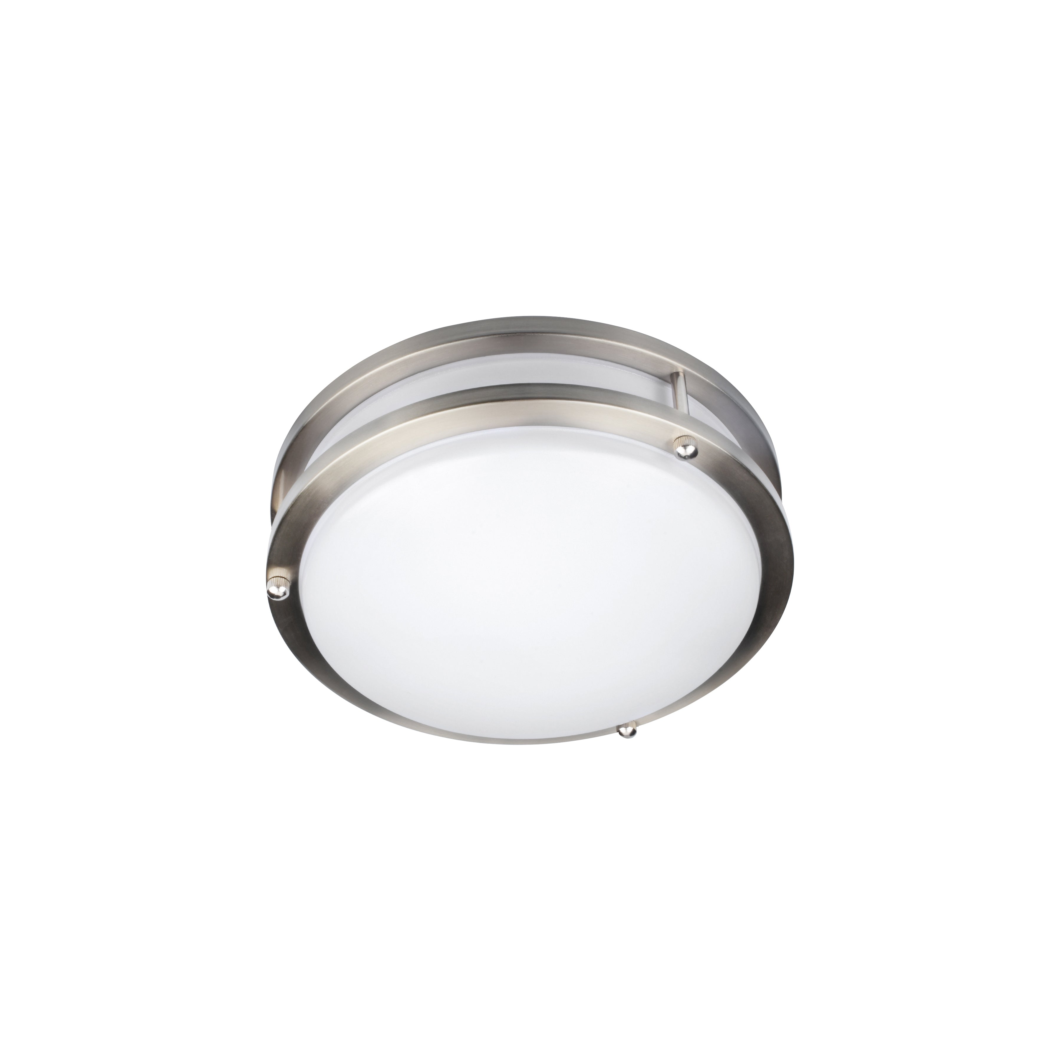 Solero II LED Flush Mount, Brushed Steel / 14"