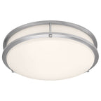 Solero II LED Flush Mount, Brushed Steel / 16.5" / 3000K