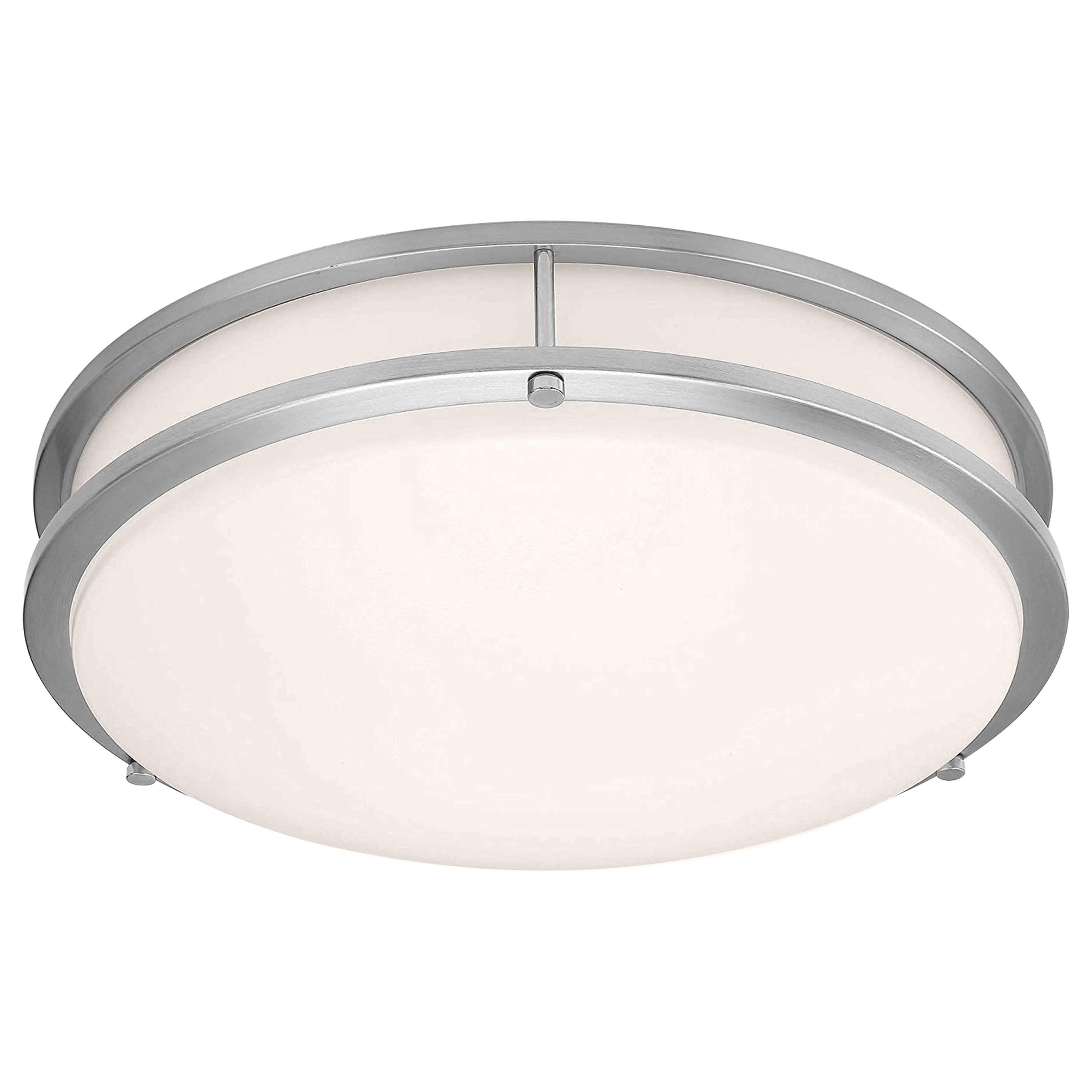 Solero II LED Flush Mount, Brushed Steel / 16.5" / 3000K