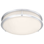 Access Lighting Solero II LED Flush Mount, Chrome / 16.5" / 3000K