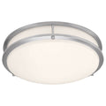 Solero II LED Flush Mount, Brushed Steel / 18.5" / 3000K