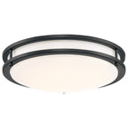 Access Lighting Solero III LED Flush Mount, Matte Black / 12"
