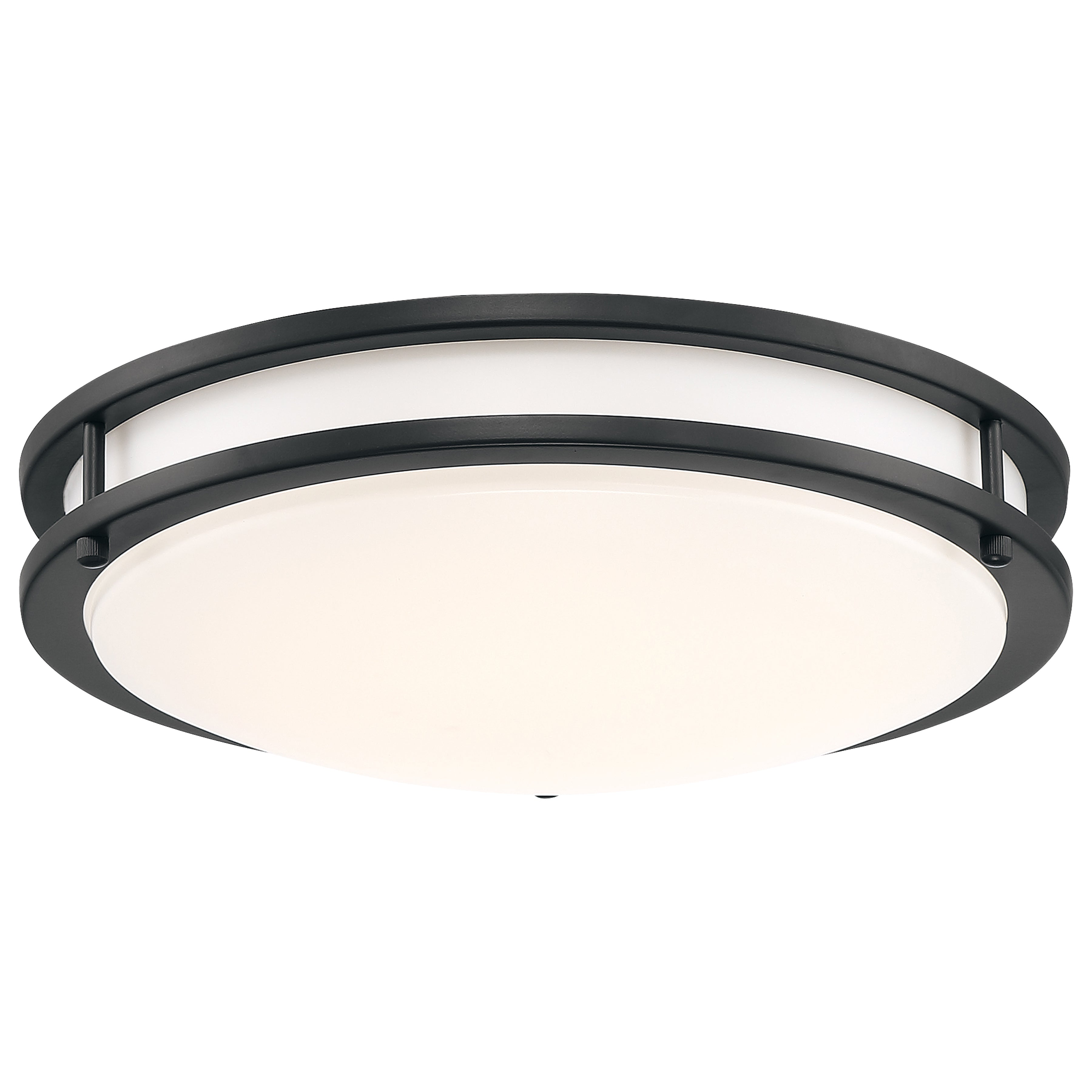 Solero III LED Flush Mount, Matte Black / 12"