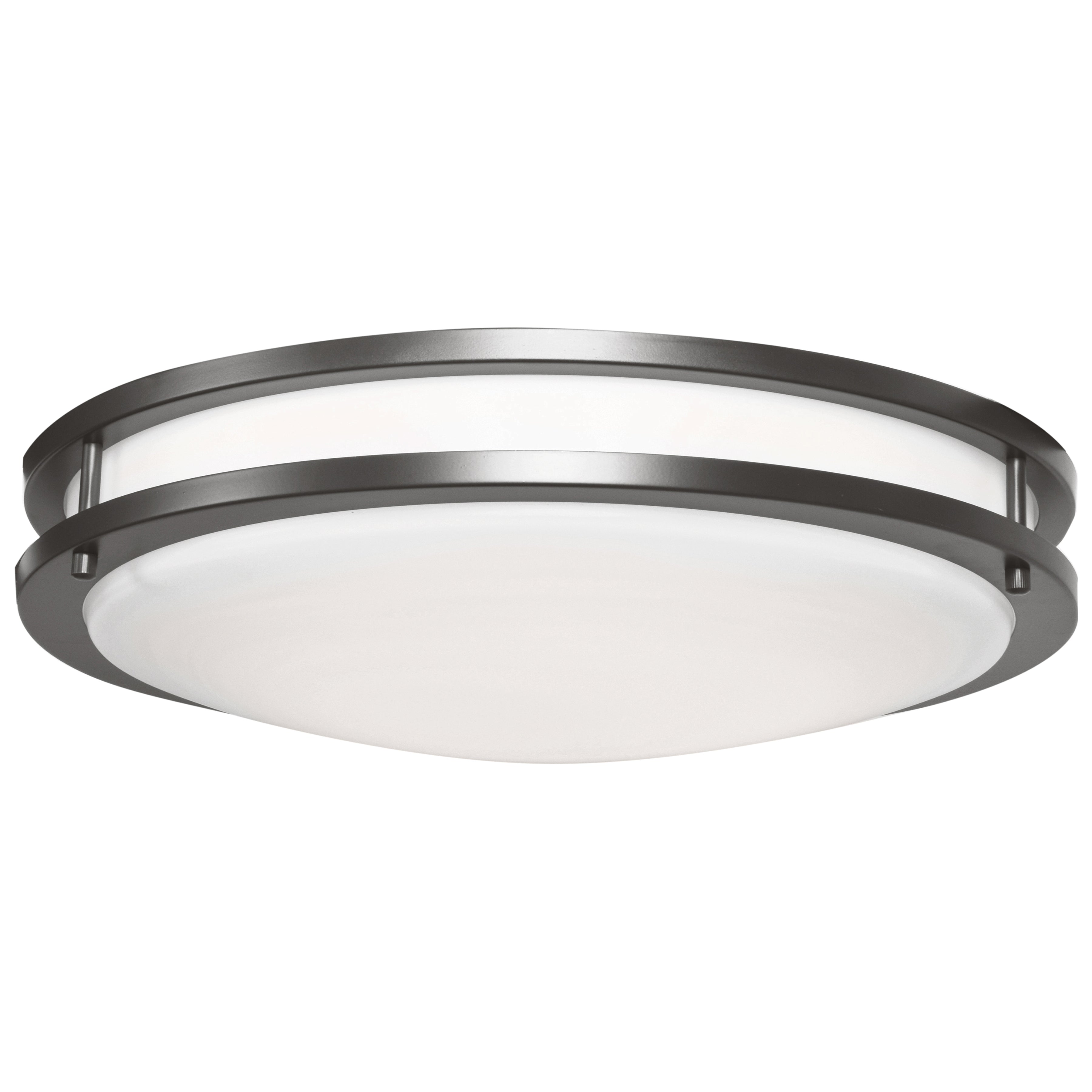 Solero III LED Flush Mount, Bronze / 14"