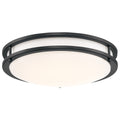 Solero III LED Flush Mount, Matte Black / 14"