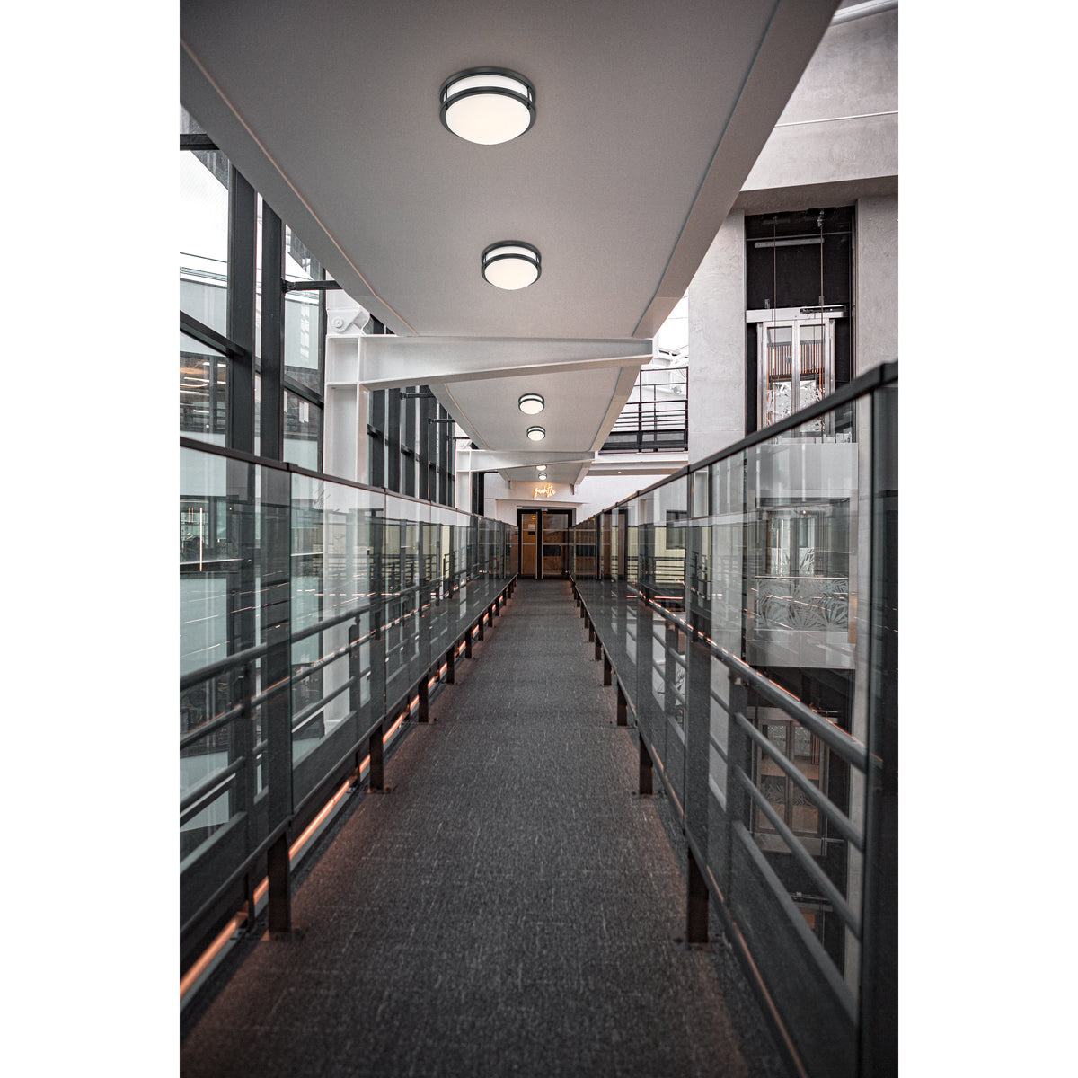 Access Lighting Solero III LED Flush Mount, Matte Black / 14", image 2