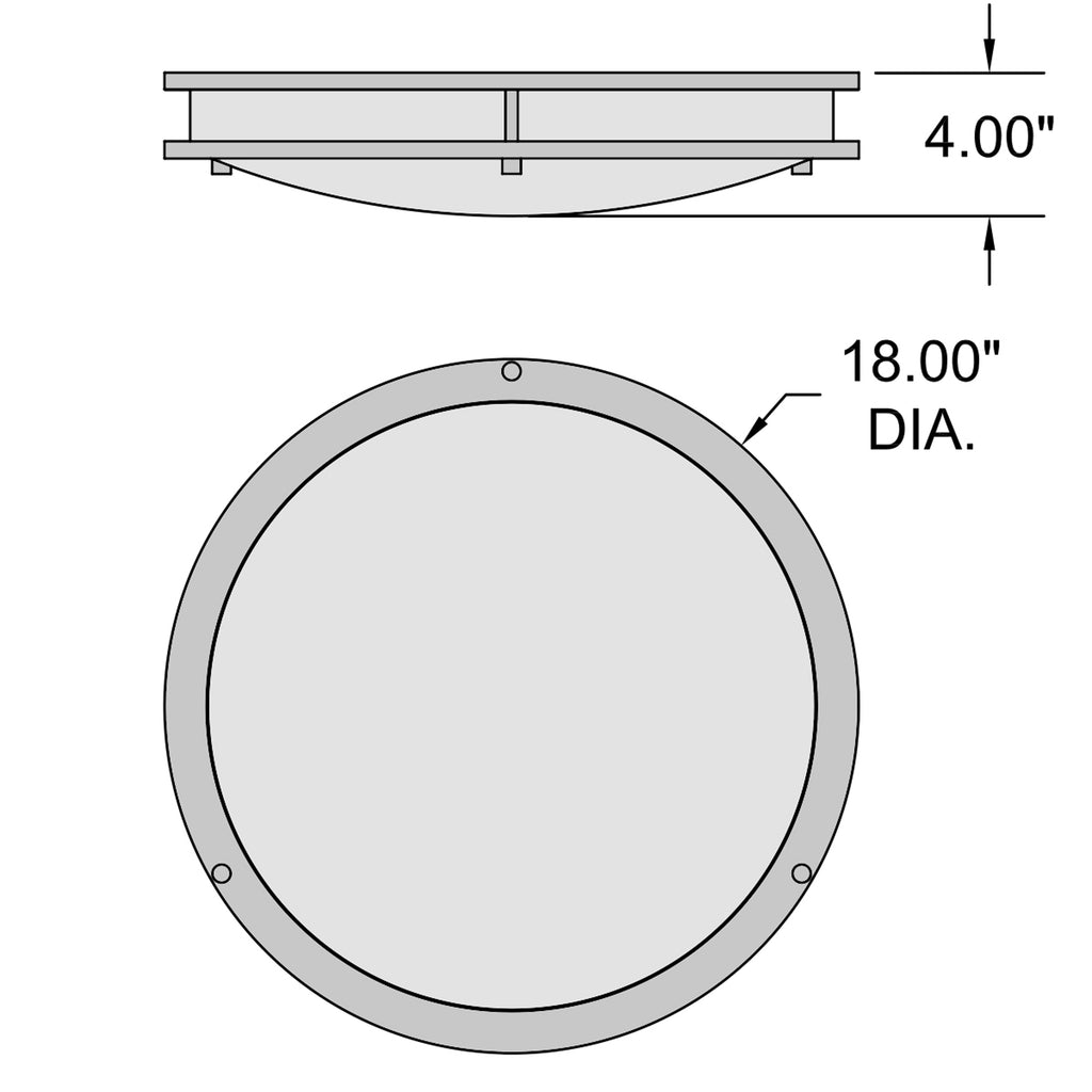 Access Lighting Solero III LED Flush Mount, Bronze / 18", image 2