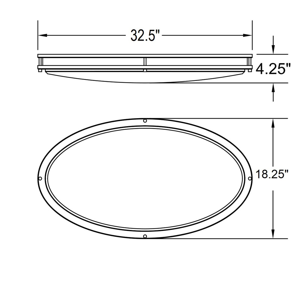 Access Lighting Solero III LED Flush Mount, Brushed Steel / 18.5", image 2