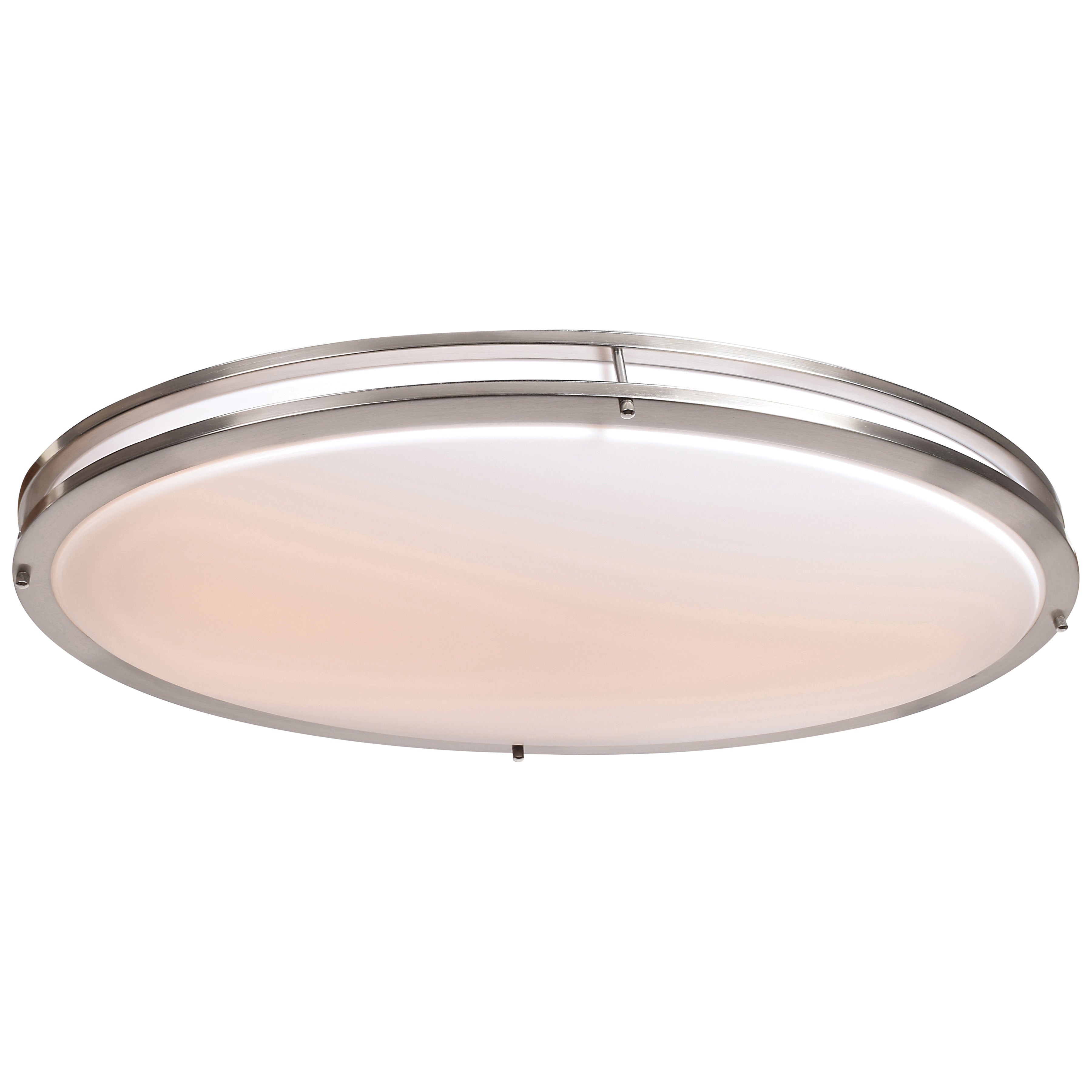 Solero III LED Flush Mount, Brushed Steel / 18.5"