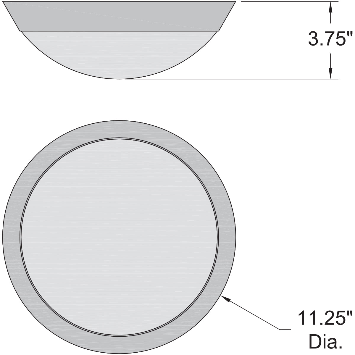 Access Lighting Cobalt Flush Mount, Brushed Steel / 11.25", image 3