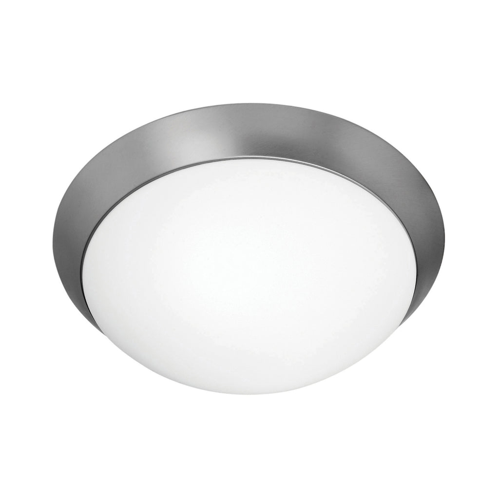 Access Lighting Cobalt Flush Mount, Brushed Steel / 13"