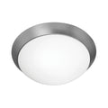 Cobalt Flush Mount, Brushed Steel / 13"