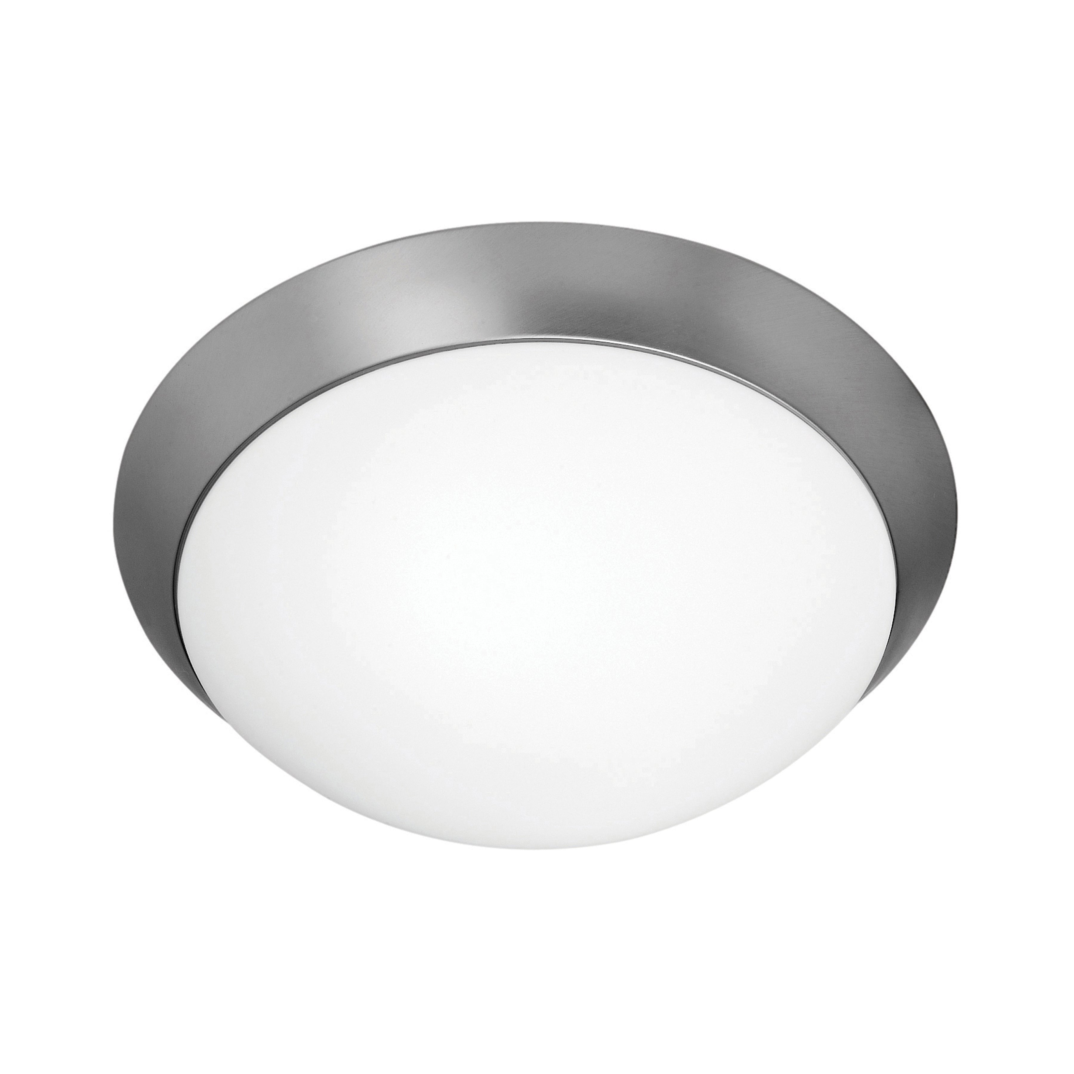 Cobalt Flush Mount, Brushed Steel / 13"