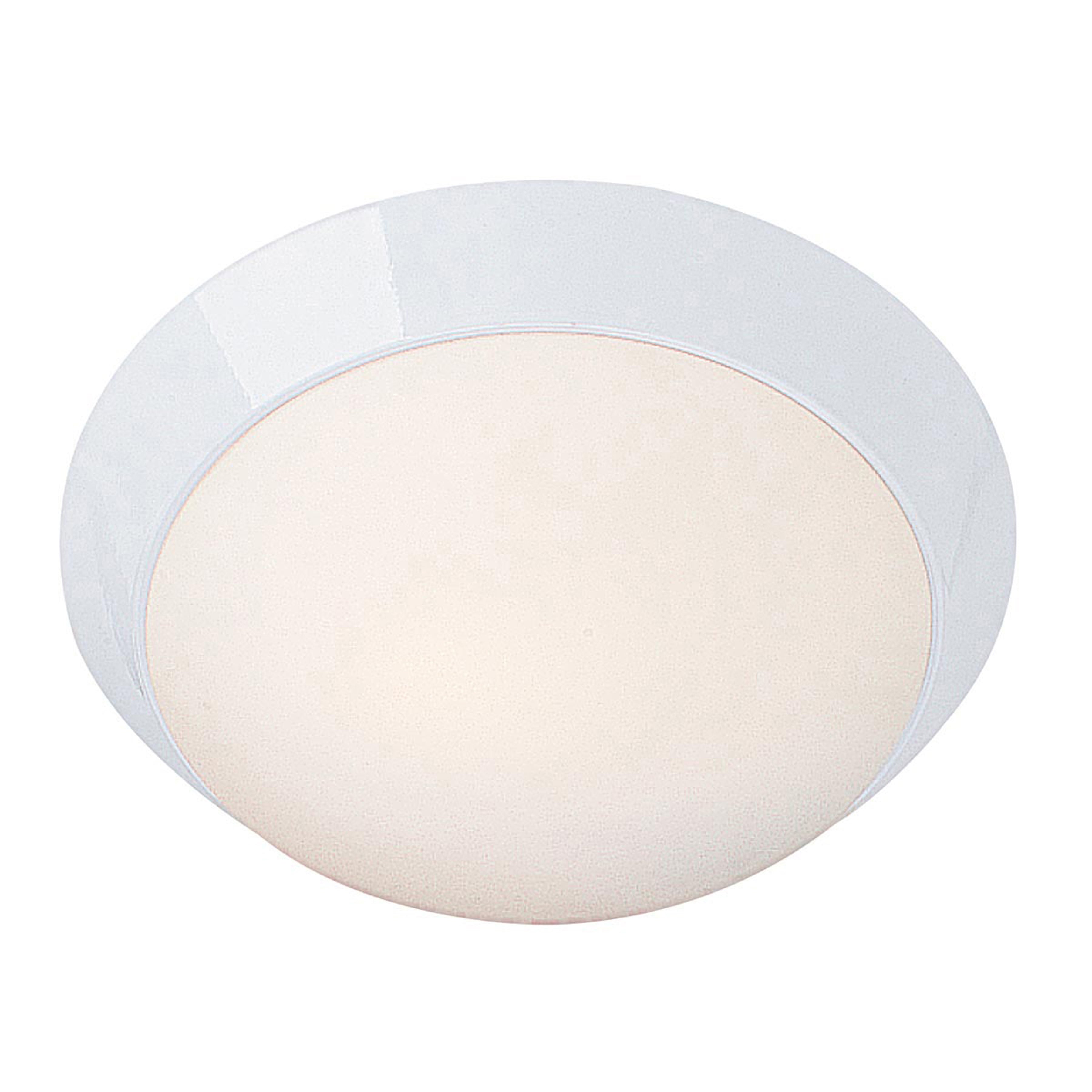 Cobalt Flush Mount, White / 13"