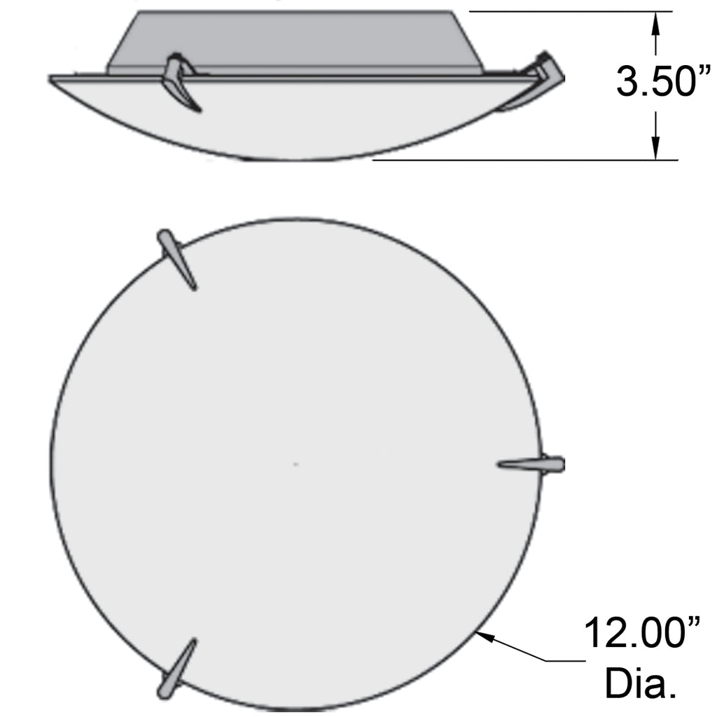 Access Lighting Zenon LED Flush Mount, 12", image 4