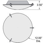 Access Lighting Zenon LED Flush Mount, 12", image 4