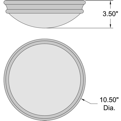 Access Lighting Atom Flush Mount, Oil Rubbed Bronze / 10.5", image 2