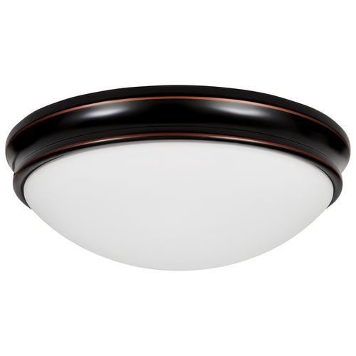 Atom LED Flush Mount, Oil Rubbed Bronze / 10.5"