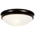 Atom Flush Mount, Oil Rubbed Bronze / 12.5"