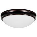 Atom Flush Mount, Oil Rubbed Bronze / 12.5"