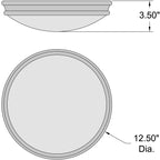 Access Lighting Atom Flush Mount, Oil Rubbed Bronze / 12.5", image 7