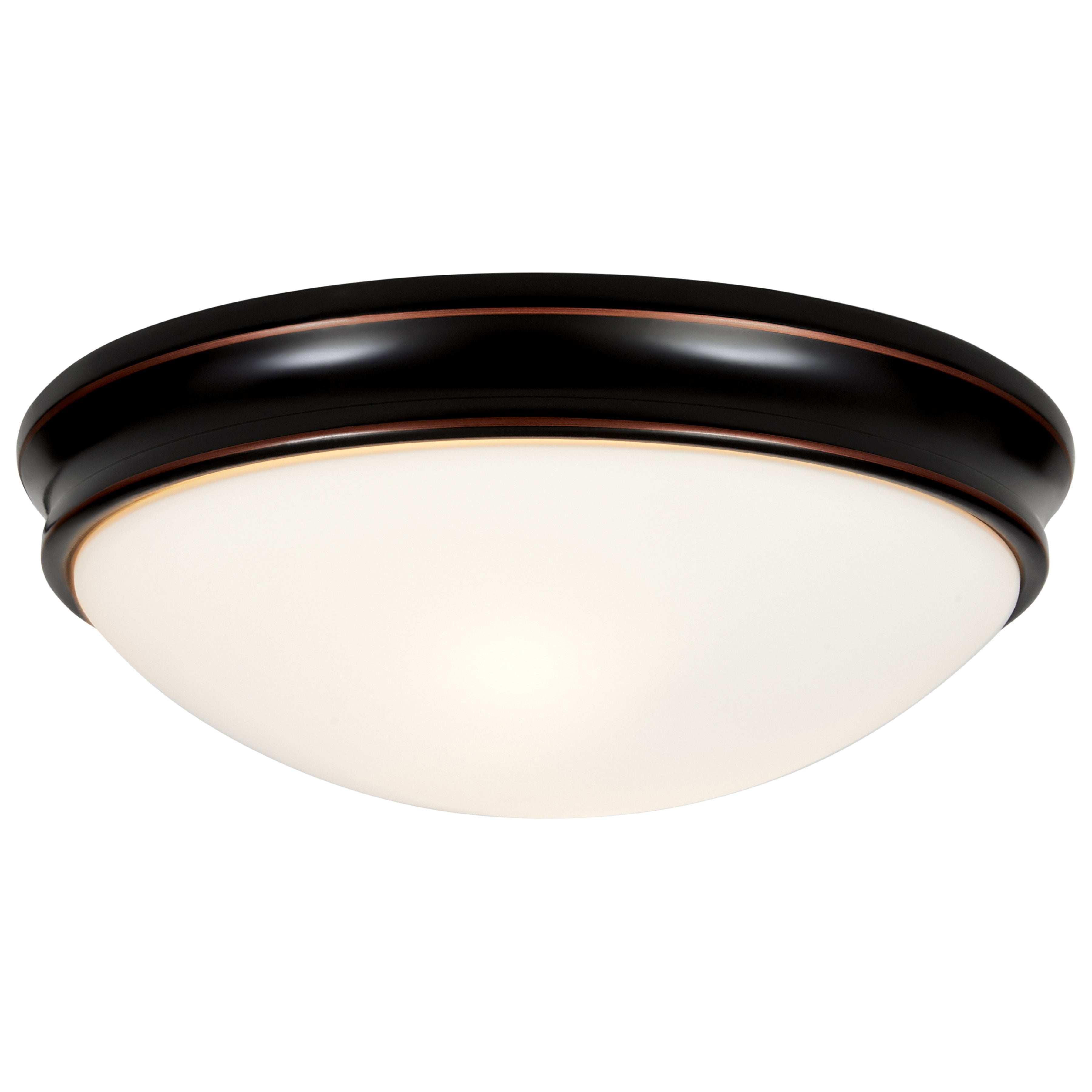 Atom LED Flush Mount, Oil Rubbed Bronze / 12.5"