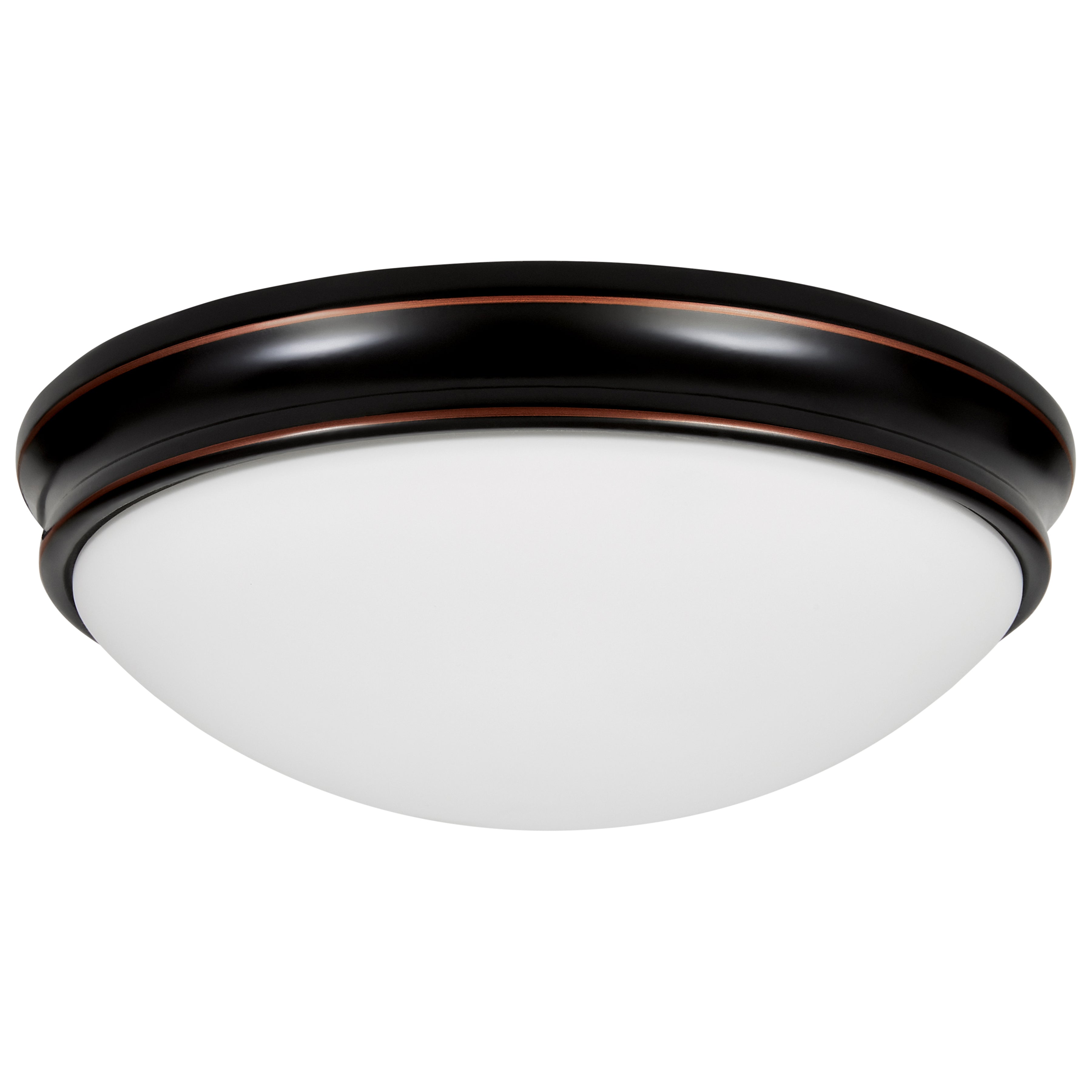 Atom LED Flush Mount, Oil Rubbed Bronze / 12.5"