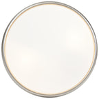 Atom Flush Mount, Brushed Steel / 14"