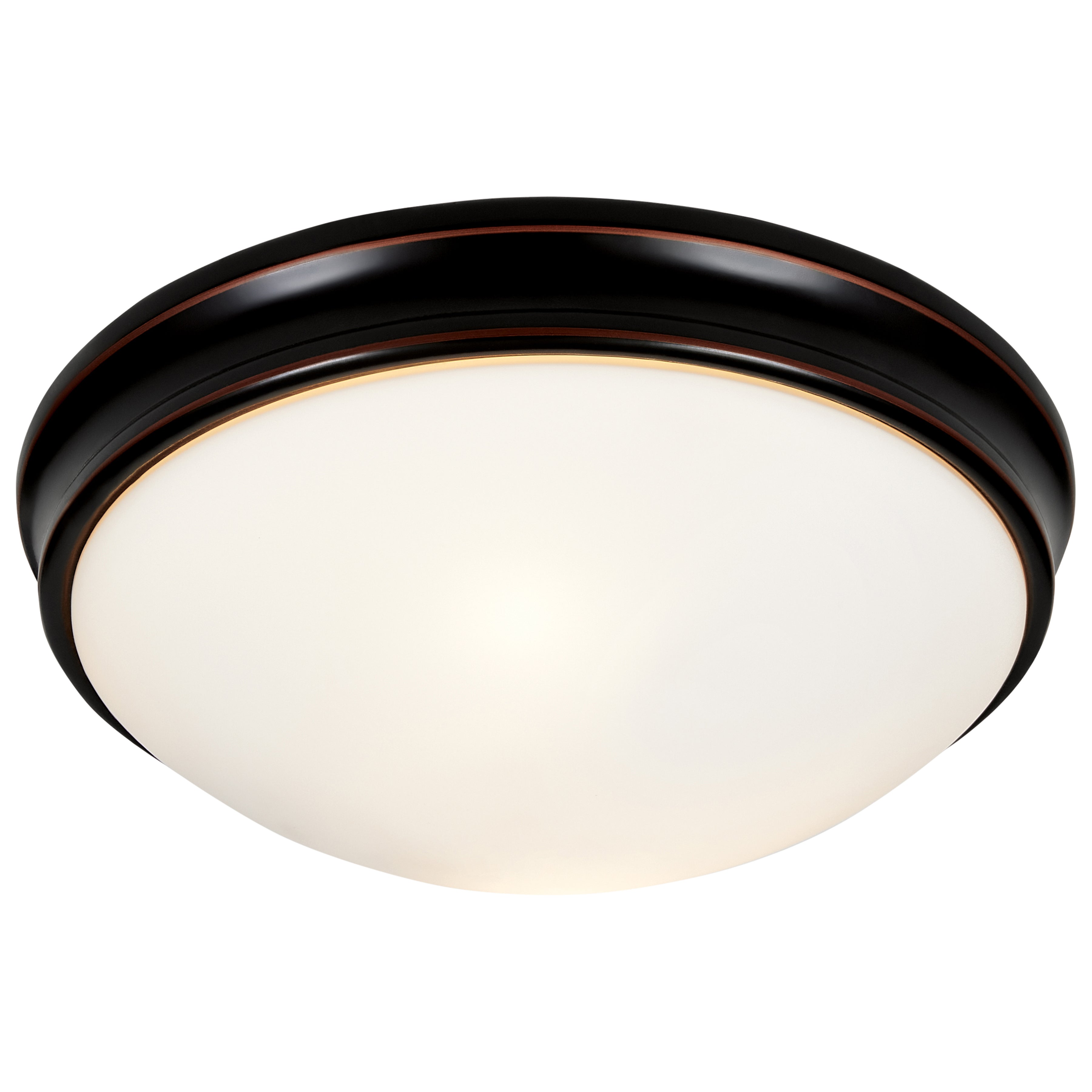 Atom Flush Mount, Oil Rubbed Bronze / 14"