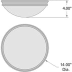 Access Lighting Atom LED Flush Mount, Brushed Steel / 14", image 7