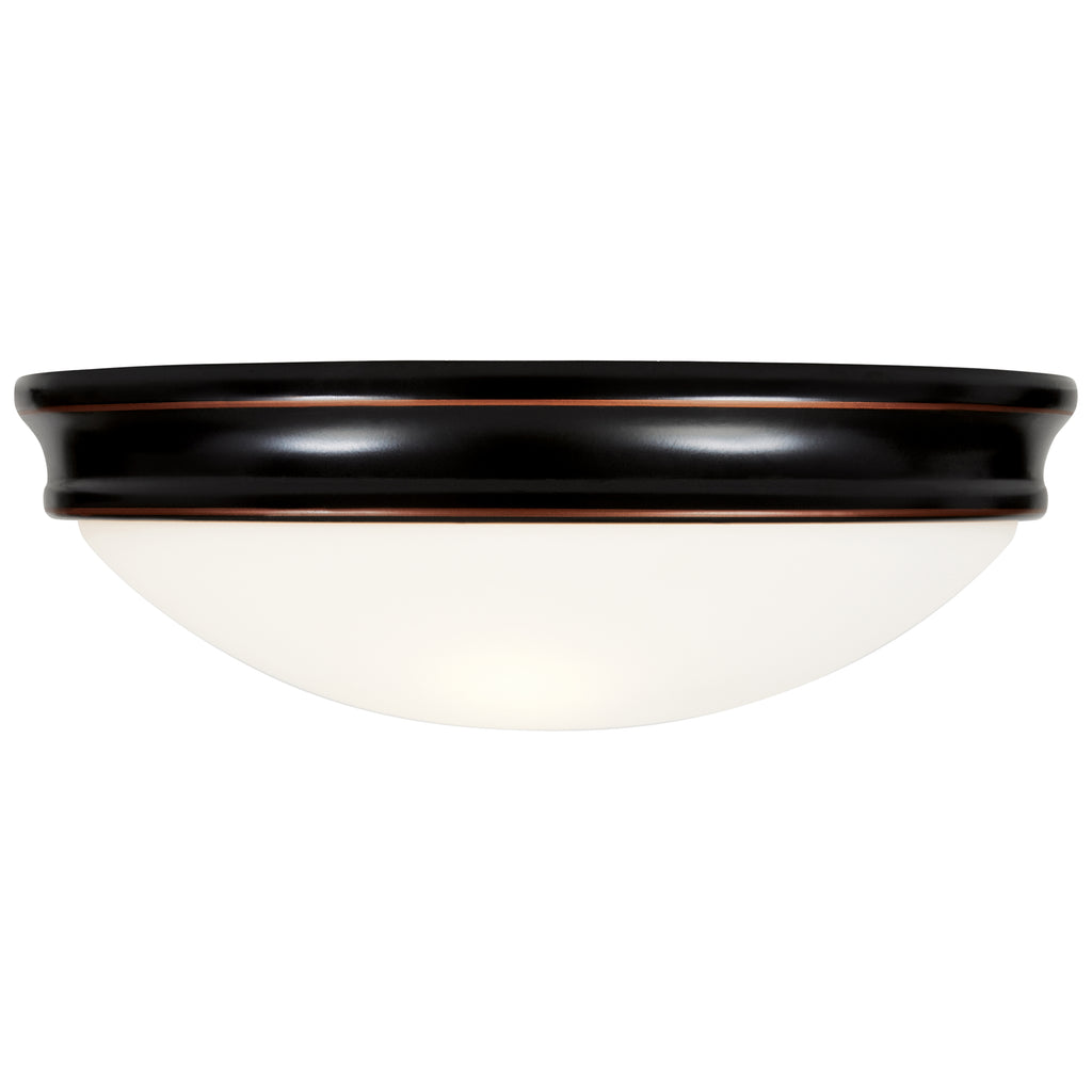 Atom LED Flush Mount, Oil Rubbed Bronze / 14"
