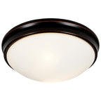 Atom LED Flush Mount, Oil Rubbed Bronze / 14"
