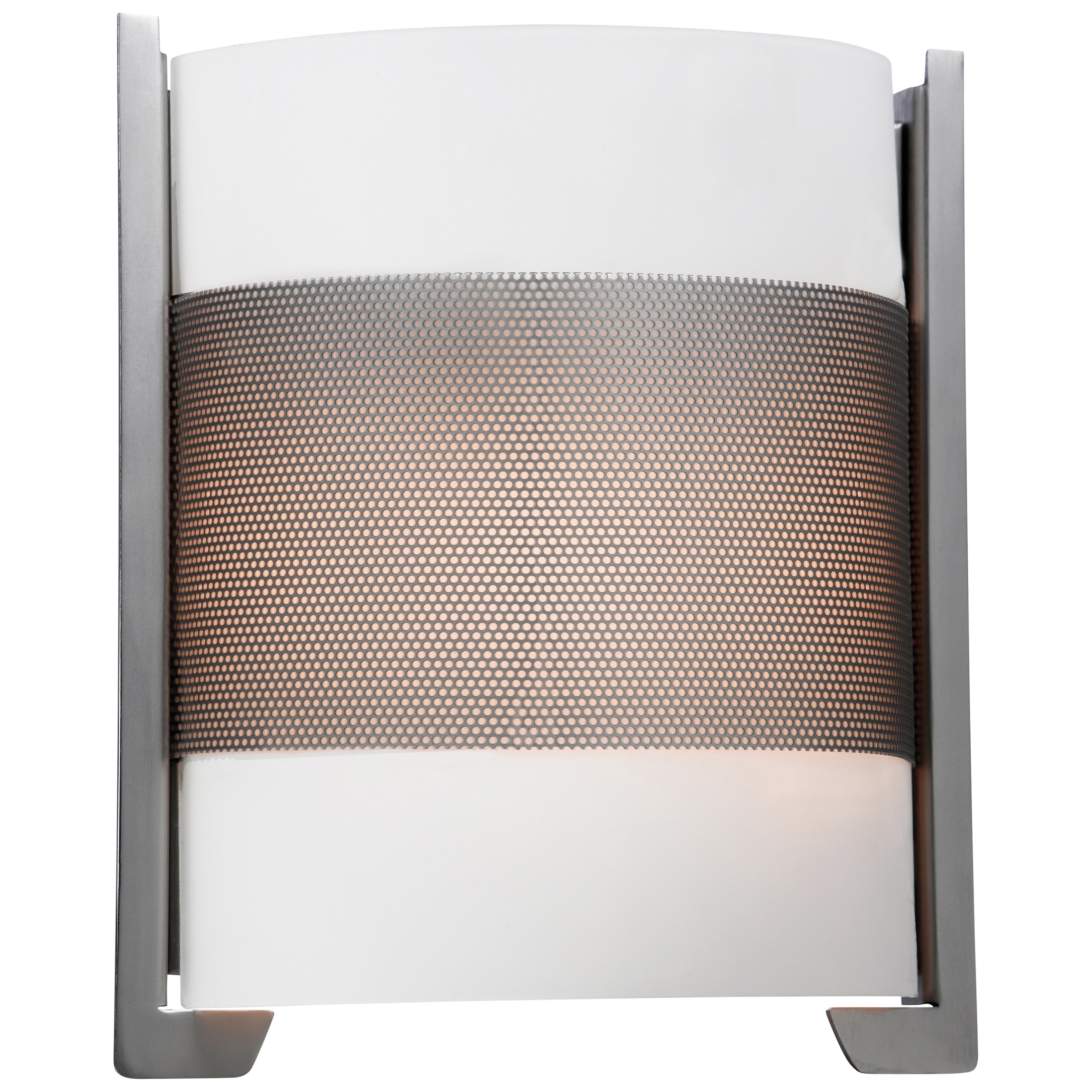 Iron Wall Sconce, Brushed Steel