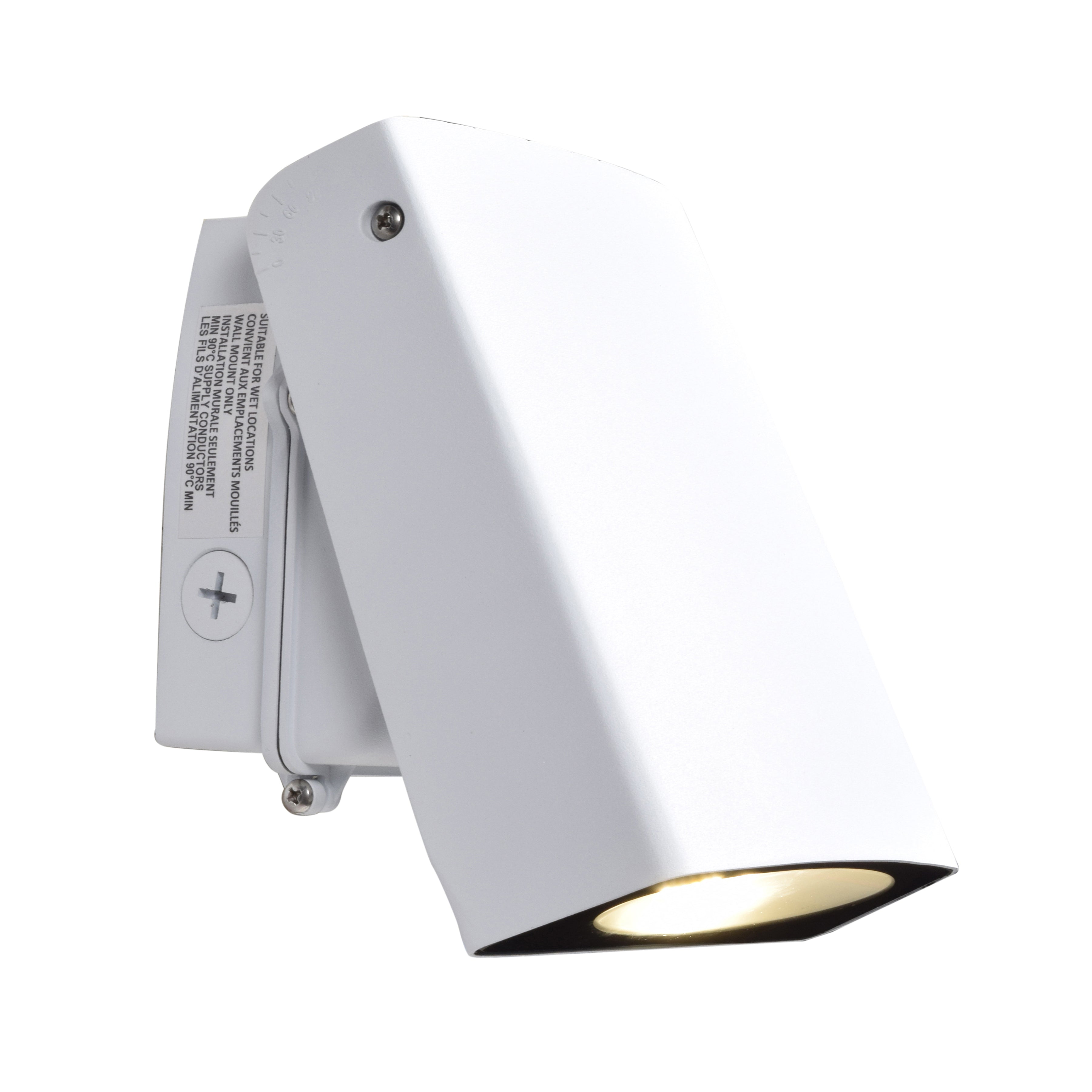 Adapt Outdoor Adjustable LED Wall Mount, White