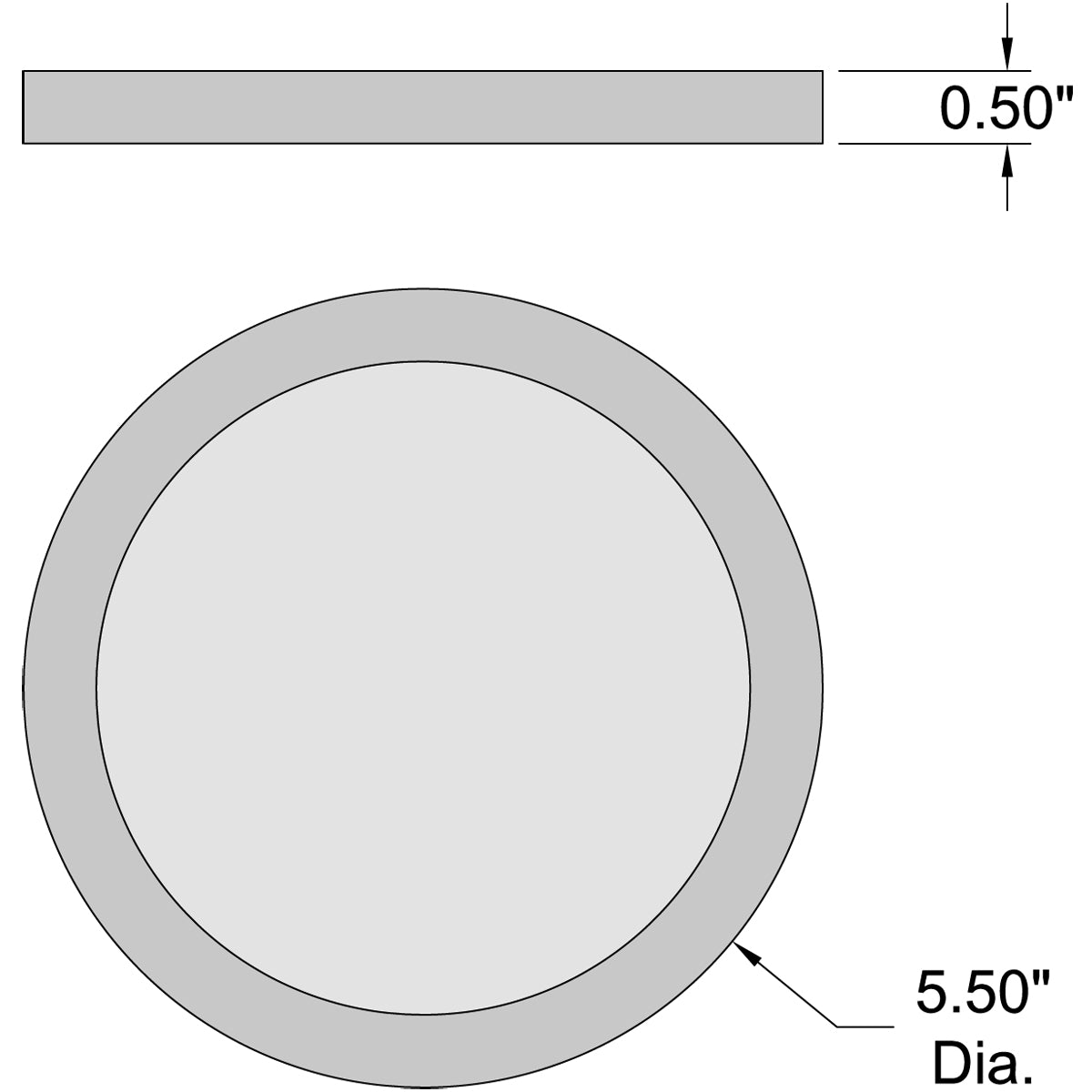 Access Lighting Disc LED Flush Mount, Brushed Steel / 5.5" / 3000K, image 2
