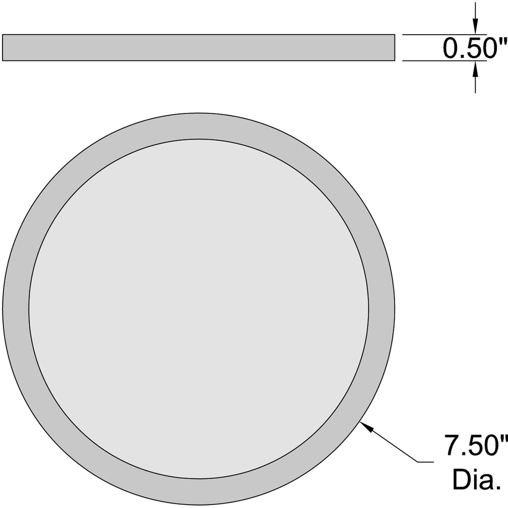 Access Lighting Disc LED Flush Mount, White / 7.5" / 3000K, image 3
