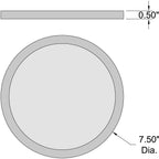 Access Lighting Disc LED Flush Mount, White / 7.5" / 3000K, image 3