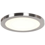 Access Lighting Disc LED Flush Mount, Brushed Steel / 7.5" / 3000K