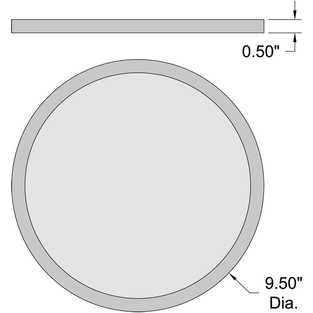 Access Lighting Disc LED Flush Mount, Bronze / 9.5" / 3000K, image 2