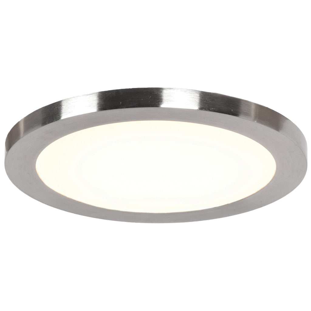 Access Lighting Disc LED Flush Mount, Brushed Steel / 9.5" / 3000K