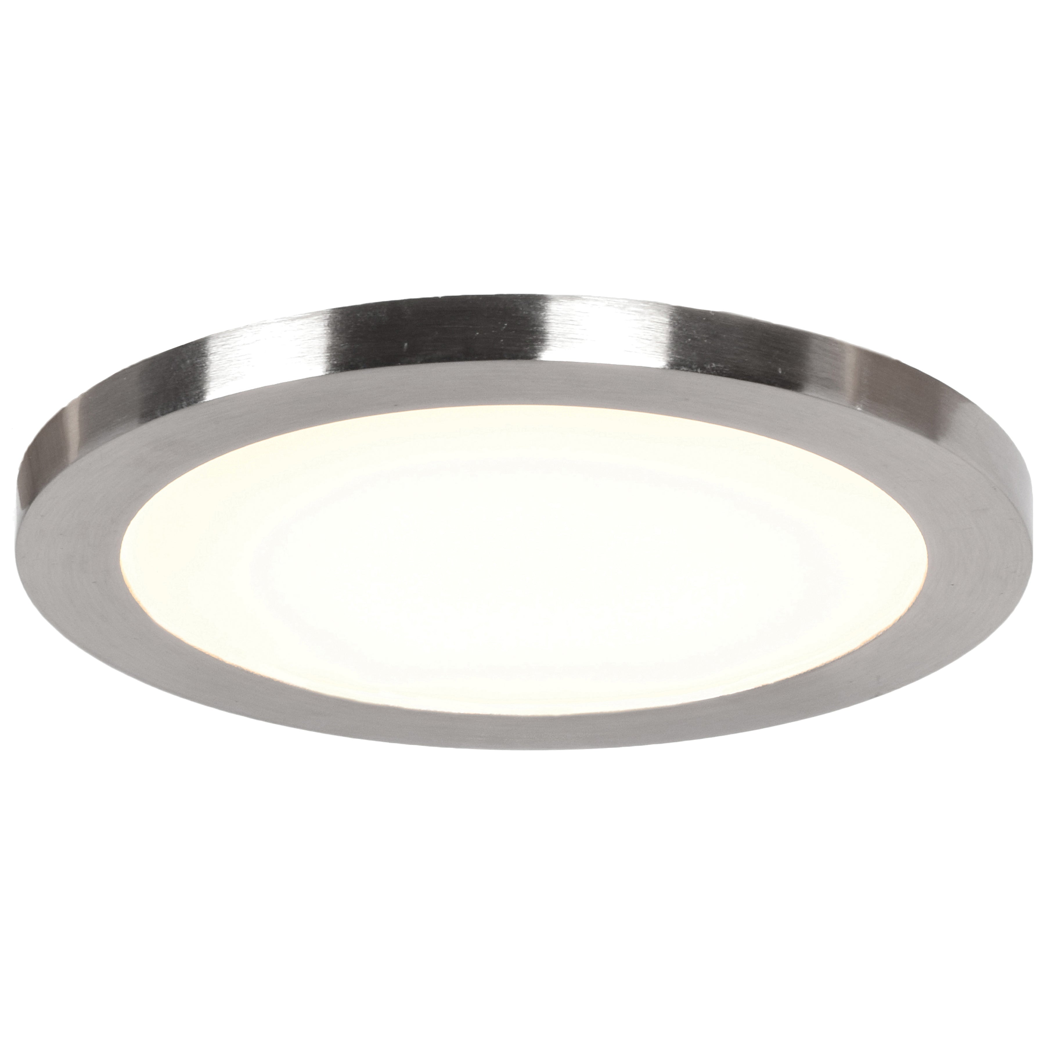 Disc LED Flush Mount, Brushed Steel / 9.5" / 3000K